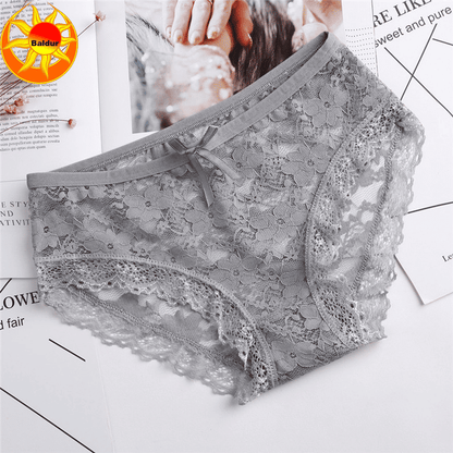 Baldur 10-Pack Women's Lace Low-Waist Briefs Multi-Color Underwear Lingerie Panties