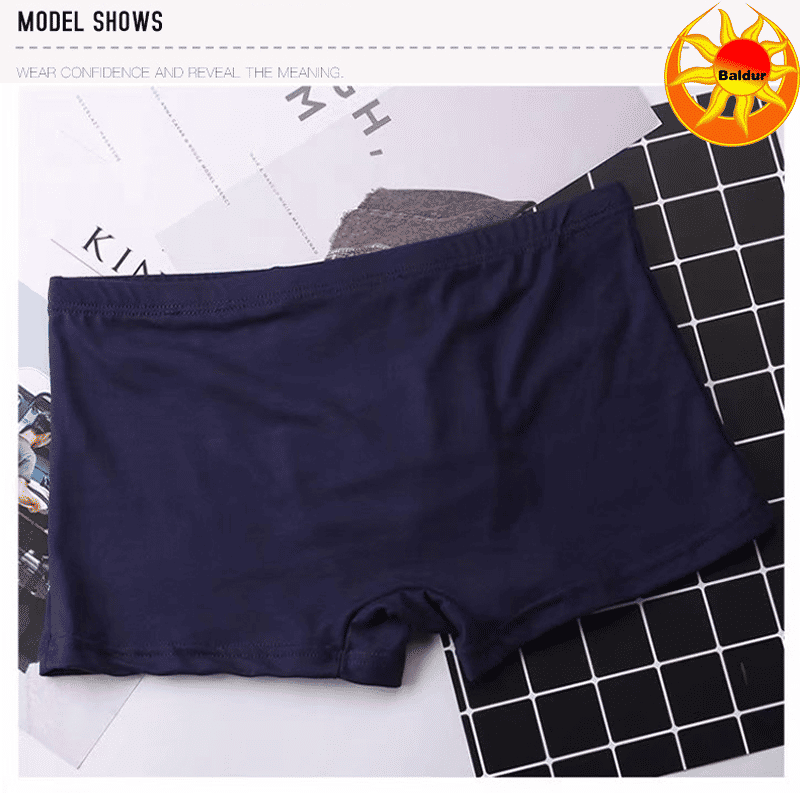 Baldur Men's 4-Pack Breathable Polyester Boxer Briefs - Soft, Stretch, Comfort