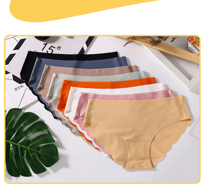 Baldur 5-Pack Women's Seamless Ice Silk Quick-Dry Panties - Comfy, Invisible Briefs