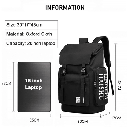 Large Capacity Men's Backpack: Outdoor Travel, Business Commute, Laptop Rucksack