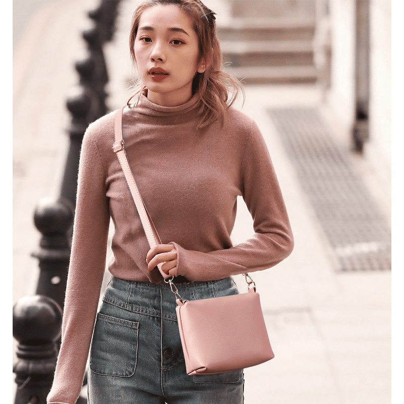 Elegant 4-Piece Waterproof PU Leather Handbag Set: Shoulder Tote & Sling Bags