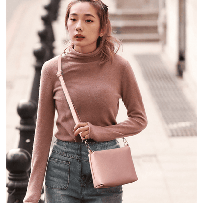 Elegant 4-Piece Waterproof PU Leather Handbag Set: Shoulder Tote & Sling Bags