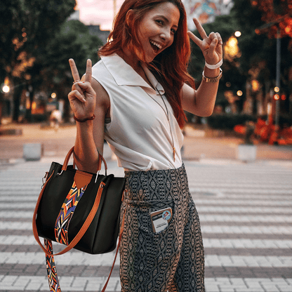 Elegant 4-Piece Waterproof PU Leather Handbag Set: Shoulder Tote & Sling Bags