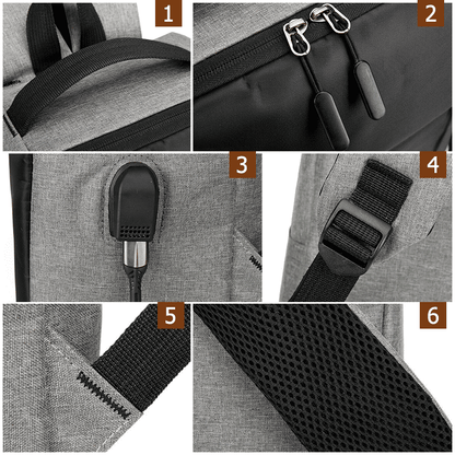 Spacious 15.6-inch Laptop Backpack with USB Charging Port & Large Capacity