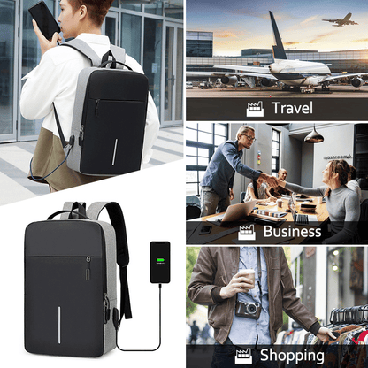 Spacious 15.6-inch Laptop Backpack with USB Charging Port & Large Capacity
