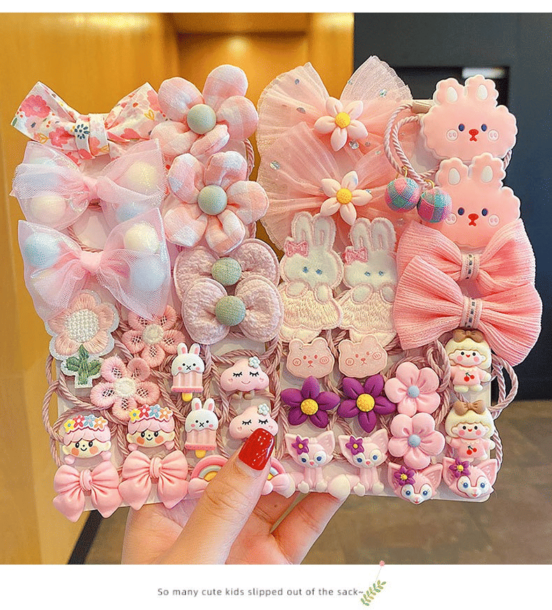 Cute Bling Candy Color Elastic Hair Ties for Girls, Toddlers, Kids
