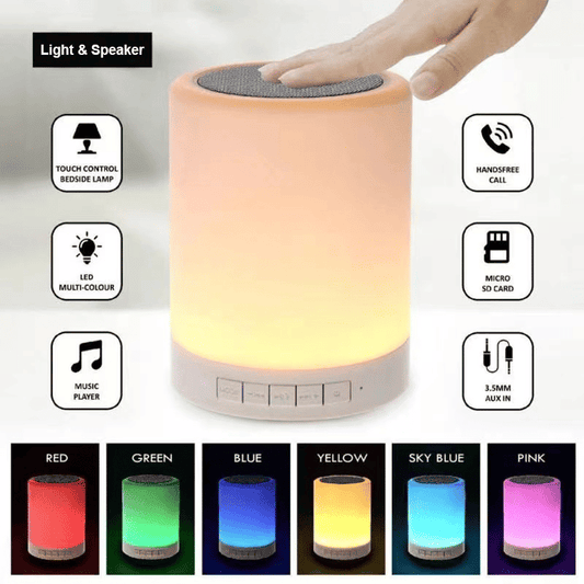Y38 Smart Wake-Up Light, Touch Control, White Noise, 8 Alarm Bluetooth Speaker