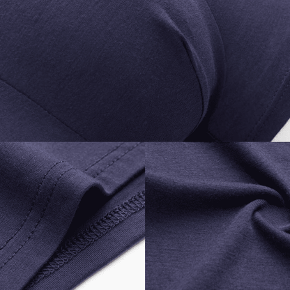 Freyr Men's 4-Pack Comfortable Breathable Mid-Waist Polyester Spandex Boxer Briefs