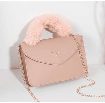 Elegant Hot Stamping Chain Crossbody Bag for Women - Portable Small Handbag