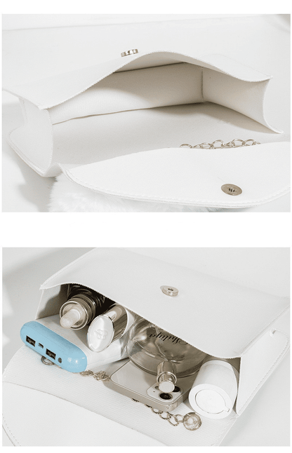 Elegant Hot Stamping Chain Crossbody Bag for Women - Portable Small Handbag