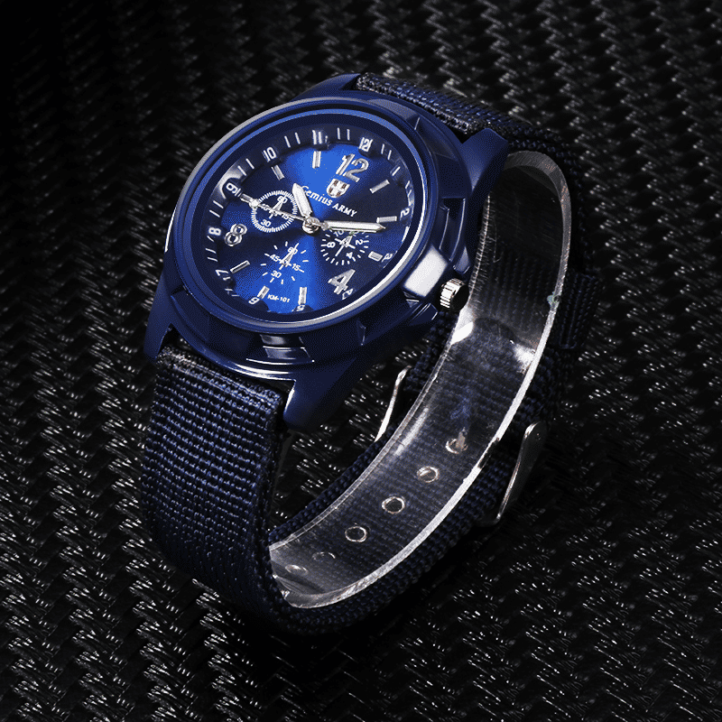 Durable Military Outdoor Sports Watch for Men with Braided Nylon Band