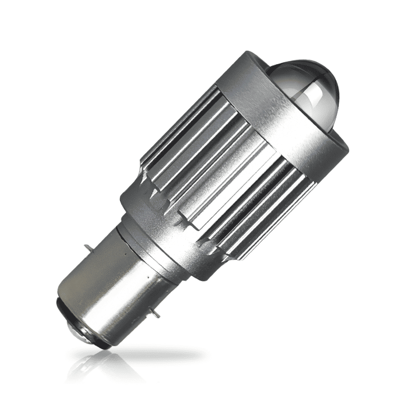 V10 Motorcycle LED Headlight Bulb: 12000Lm Dual-Color 24W Hi/Lo Beam