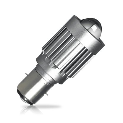 V10 Motorcycle LED Headlight Bulb: 12000Lm Dual-Color 24W Hi/Lo Beam