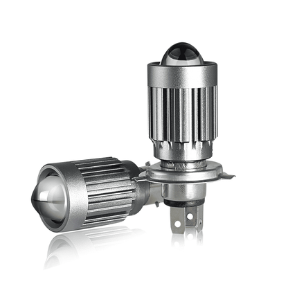 V10 Motorcycle LED Headlight Bulb: 12000Lm Dual-Color 24W Hi/Lo Beam