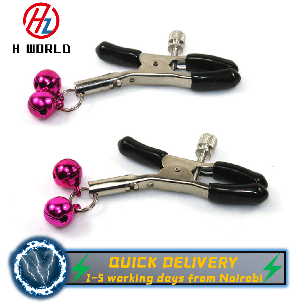 HW Adjustable Nipple Clamp Clip Entertainment Bell - Comfortable Sex Toys SM Massage