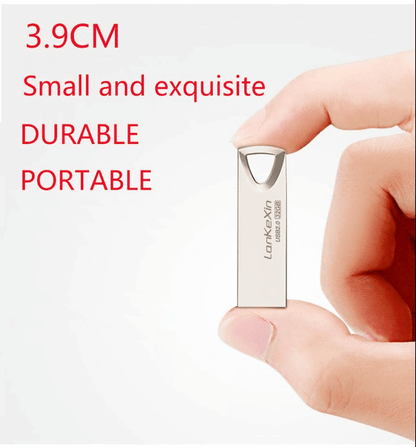 Premium Metal USB Flash Drive: High-Speed 2.0 Data Storage Disk, 16GB 32GB 64GB