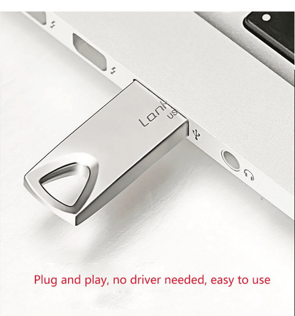 Premium Metal USB Flash Drive: High-Speed 2.0 Data Storage Disk, 16GB 32GB 64GB