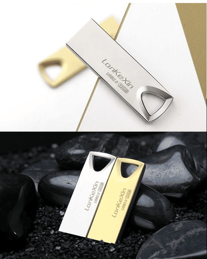 Premium Metal USB Flash Drive: High-Speed 2.0 Data Storage Disk, 16GB 32GB 64GB