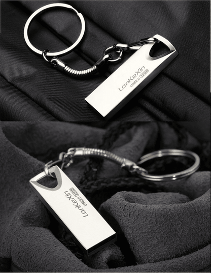 Premium Metal USB Flash Drive: High-Speed 2.0 Data Storage Disk, 16GB 32GB 64GB