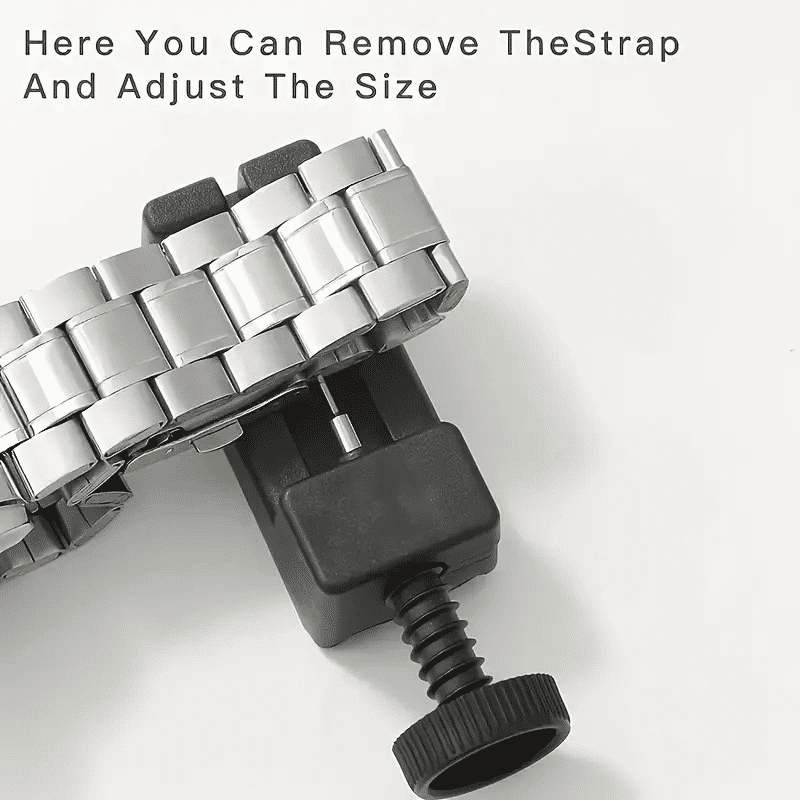 Men's Quartz Stainless Steel Watch Set: Large Dial, Bracelet, Necklace Gift