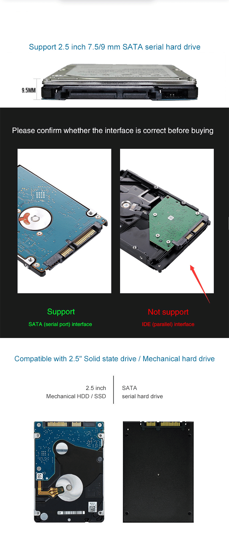 RichRipple Portable 320GB USB 3.0 External Hard Drive for PC Mac