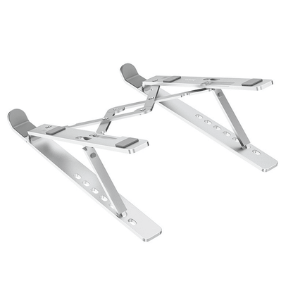 RichRipple Premium Aluminum Alloy Foldable Laptop Stand - Ergonomic Adjustable Riser