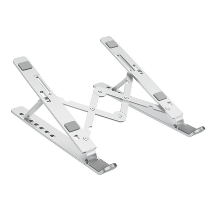 RichRipple Premium Aluminum Alloy Foldable Laptop Stand - Ergonomic Adjustable Riser