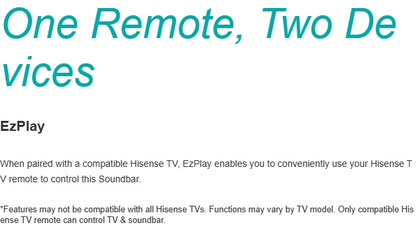 Hisense HS2100 2.1CH Soundbar with Wireless Subwoofer, Bluetooth Speaker, Remote