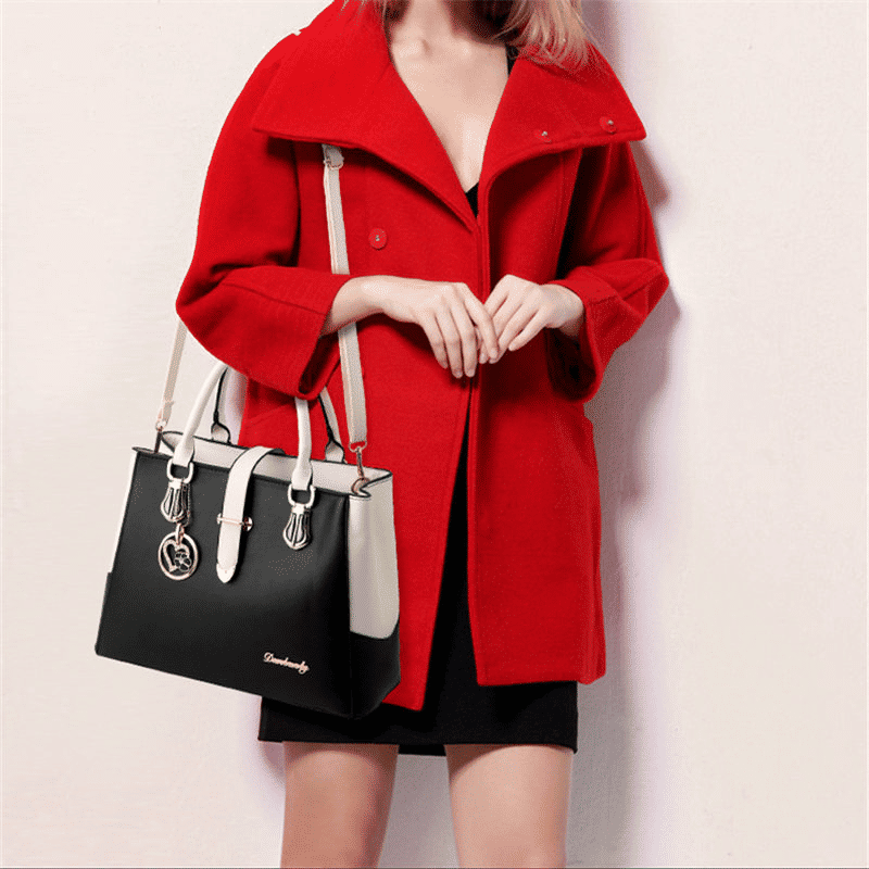 Elegant Classic Ladies Handbag – Premium PU Leather Shoulder Tote Bag