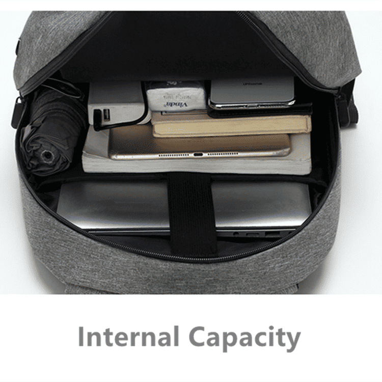 Durable 3-Piece Men's Anti-Theft USB Laptop Backpack Set: School, Travel, Leisure