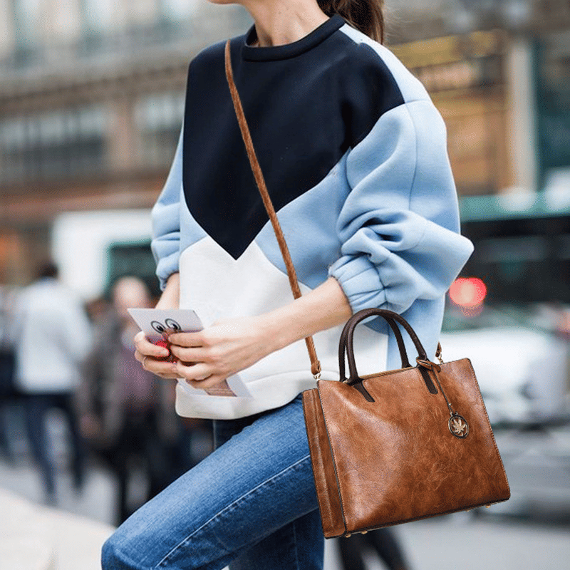 Versatile 3-Piece Women's PU Leather Handbag Set: Tote, Crossbody, Clutch