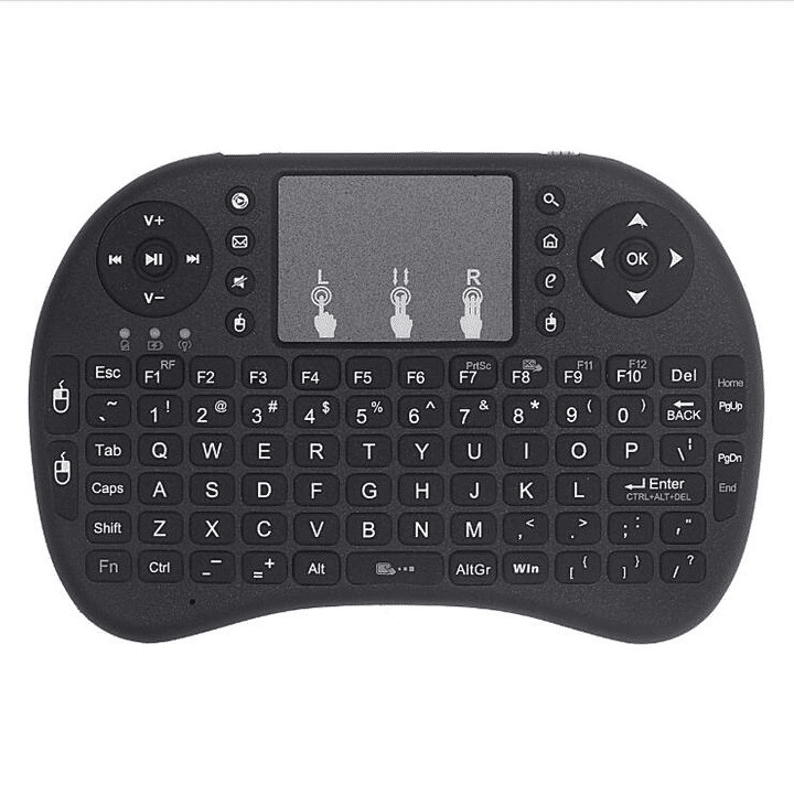 JC i8 USB Wireless Mini Keyboard with Touchpad, Bluetooth Air Mouse Remote