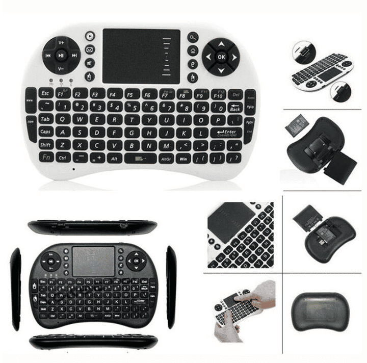 JC i8 USB Wireless Mini Keyboard with Touchpad, Bluetooth Air Mouse Remote
