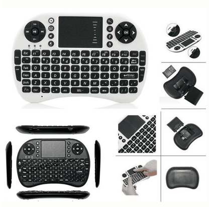 JC i8 USB Wireless Mini Keyboard with Touchpad, Bluetooth Air Mouse Remote