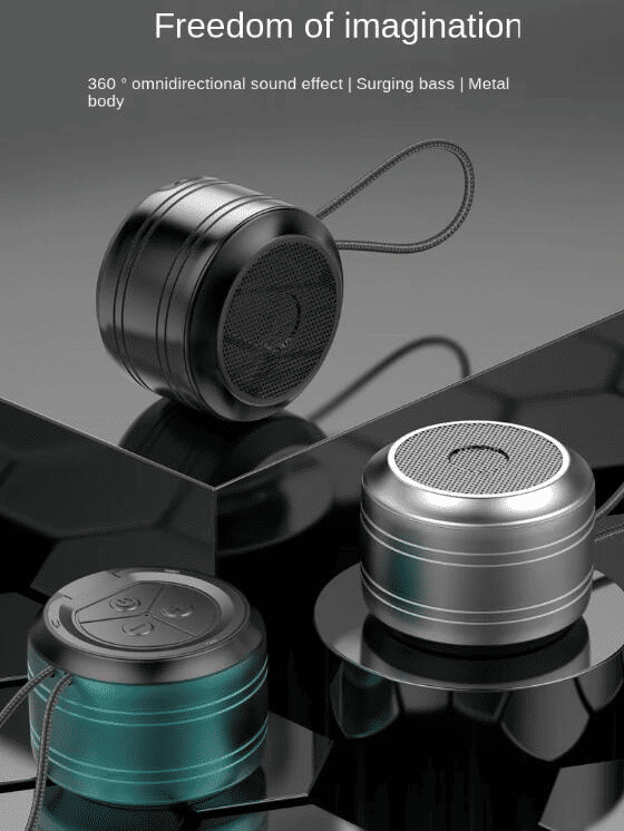 JC A2 Portable Bluetooth Speaker: Super Volume, Wireless, Metal, Call Mic