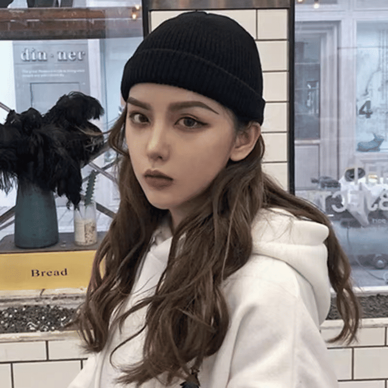 Unisex Fashion Hip Hop Skullcap Beanie, Warm Brimless Knit Melon Cap for Men & Women