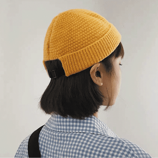 Soft Wool Knitted Winter Beanie Hat - Warm, Elastic, Unisex Skullcap