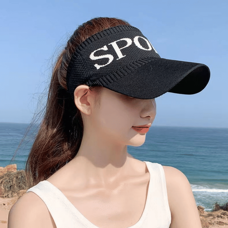 Women's Breathable Topless Sun Visor Hat - Outdoor Ladies Baseball Cap