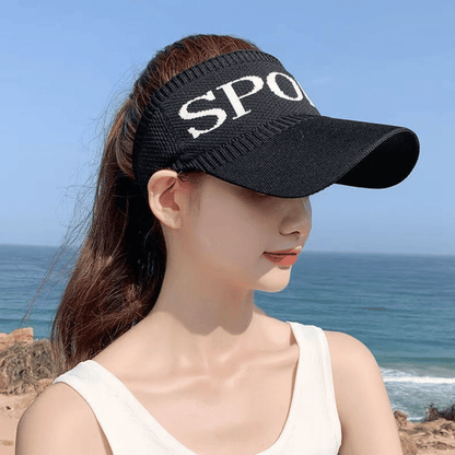 Women's Breathable Topless Sun Visor Hat - Outdoor Ladies Baseball Cap