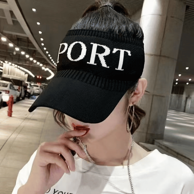 Women's Breathable Topless Sun Visor Hat - Outdoor Ladies Baseball Cap