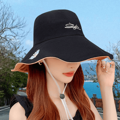Women's Stylish Cotton Bucket Hat: Ultimate UV Sun Protection for Summer