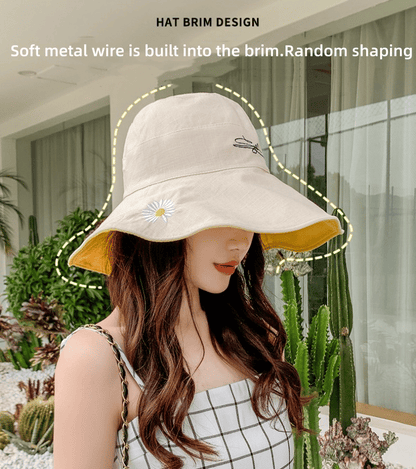 Women's Stylish Cotton Bucket Hat: Ultimate UV Sun Protection for Summer