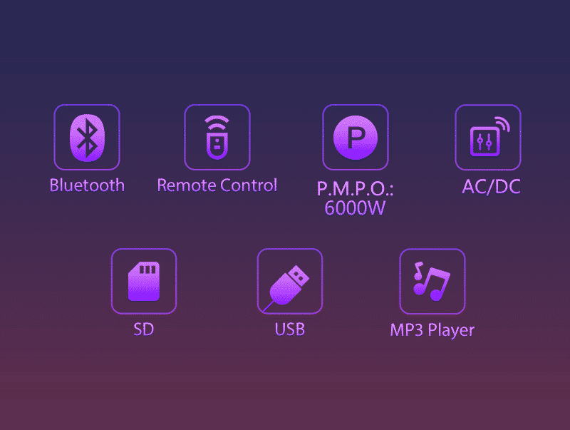 Powerful TAGWOOD LS-421F 2.1 Channel 6000W PMPO Bluetooth Subwoofer Speaker System