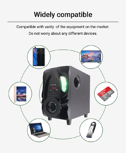 Tagwood LS-421H 2.1CH 6000W PMPO Bluetooth Subwoofer Speaker System