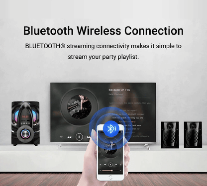 Tagwood LS-421H 2.1CH 6000W PMPO Bluetooth Subwoofer Speaker System