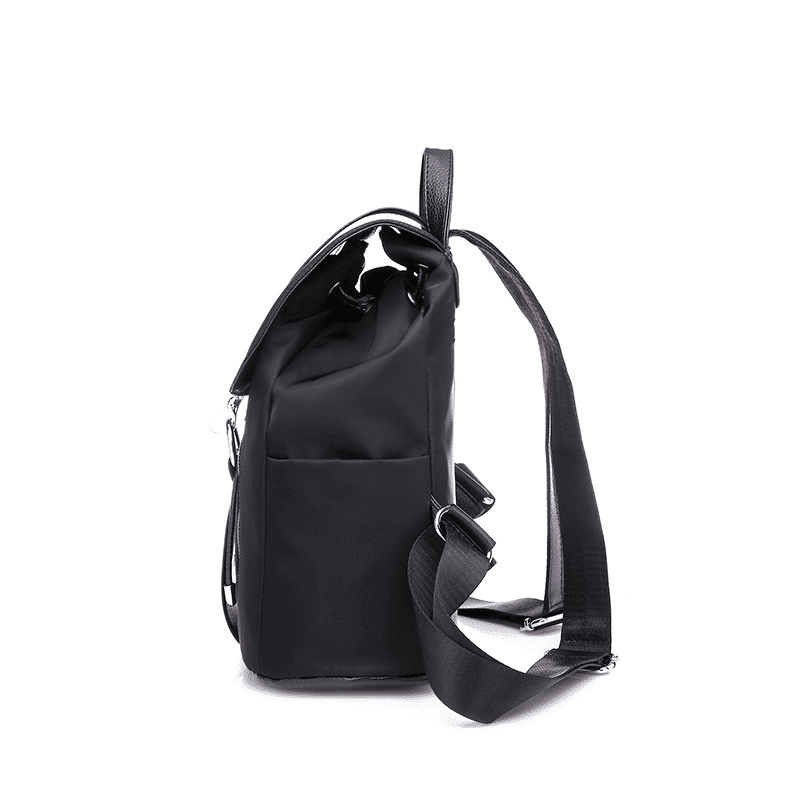 Fashion Women's PU Leather Backpack Handbag - Flat Bottom School & Travel Bag