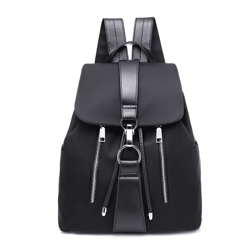 Fashion Women's PU Leather Backpack Handbag - Flat Bottom School & Travel Bag