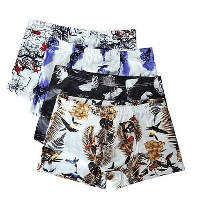 SXCHEN 4-Pack Men's Ultra-Soft Stretch Boxer Briefs | Breathable Plus Size Underwear