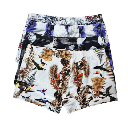 SXCHEN 4-Pack Men's Ultra-Soft Stretch Boxer Briefs | Breathable Plus Size Underwear