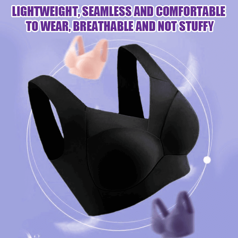 SXCHEN 2-Pack Women's Seamless Ice Silk Latex Cup Wireless Bras